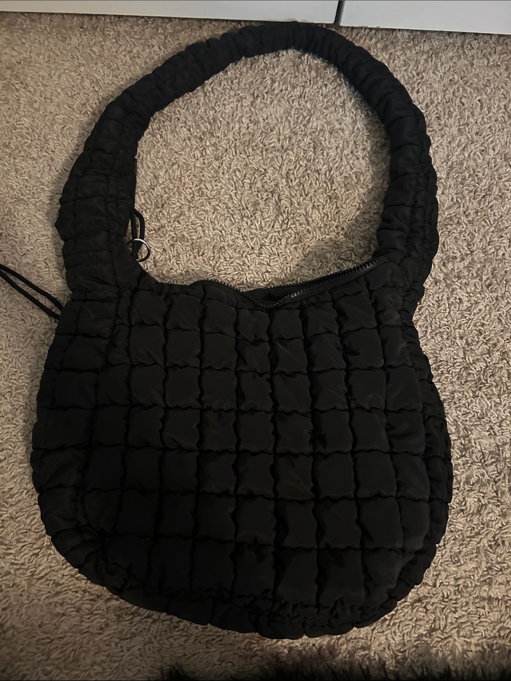 City Chic Black Quilted Shoulder Bag